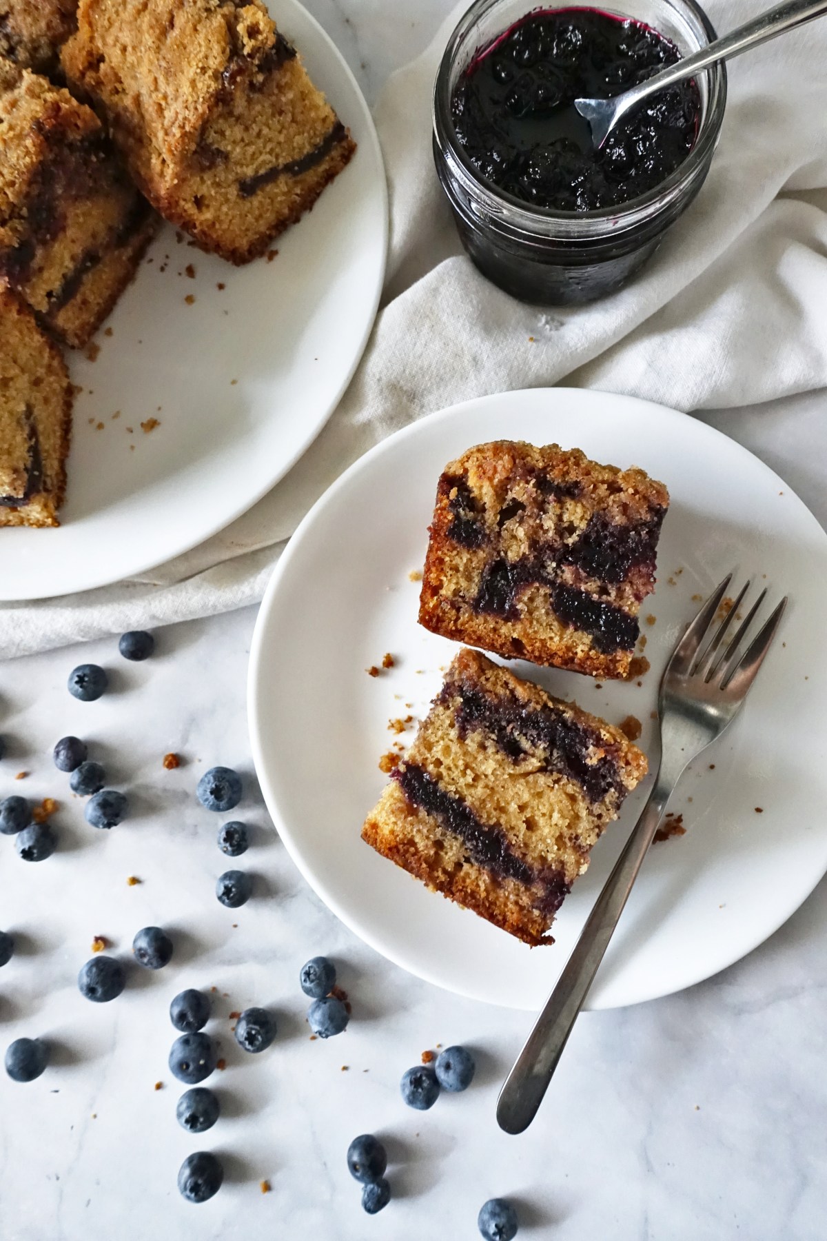 Blueberry Jam Coffee Cake with Cinnamon&nbsp;Streusel