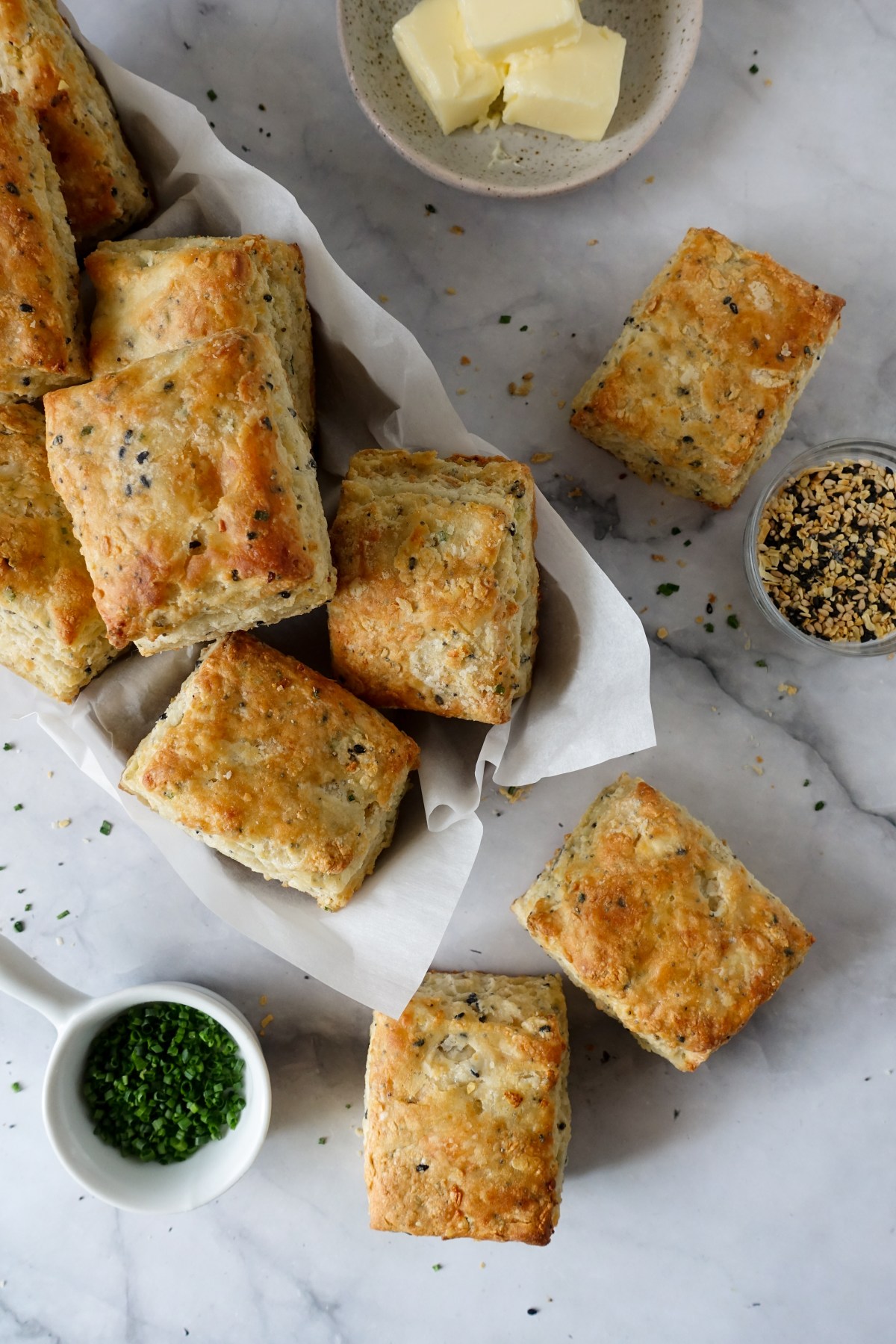 Everything Bagel Cream Cheese&nbsp;Biscuits